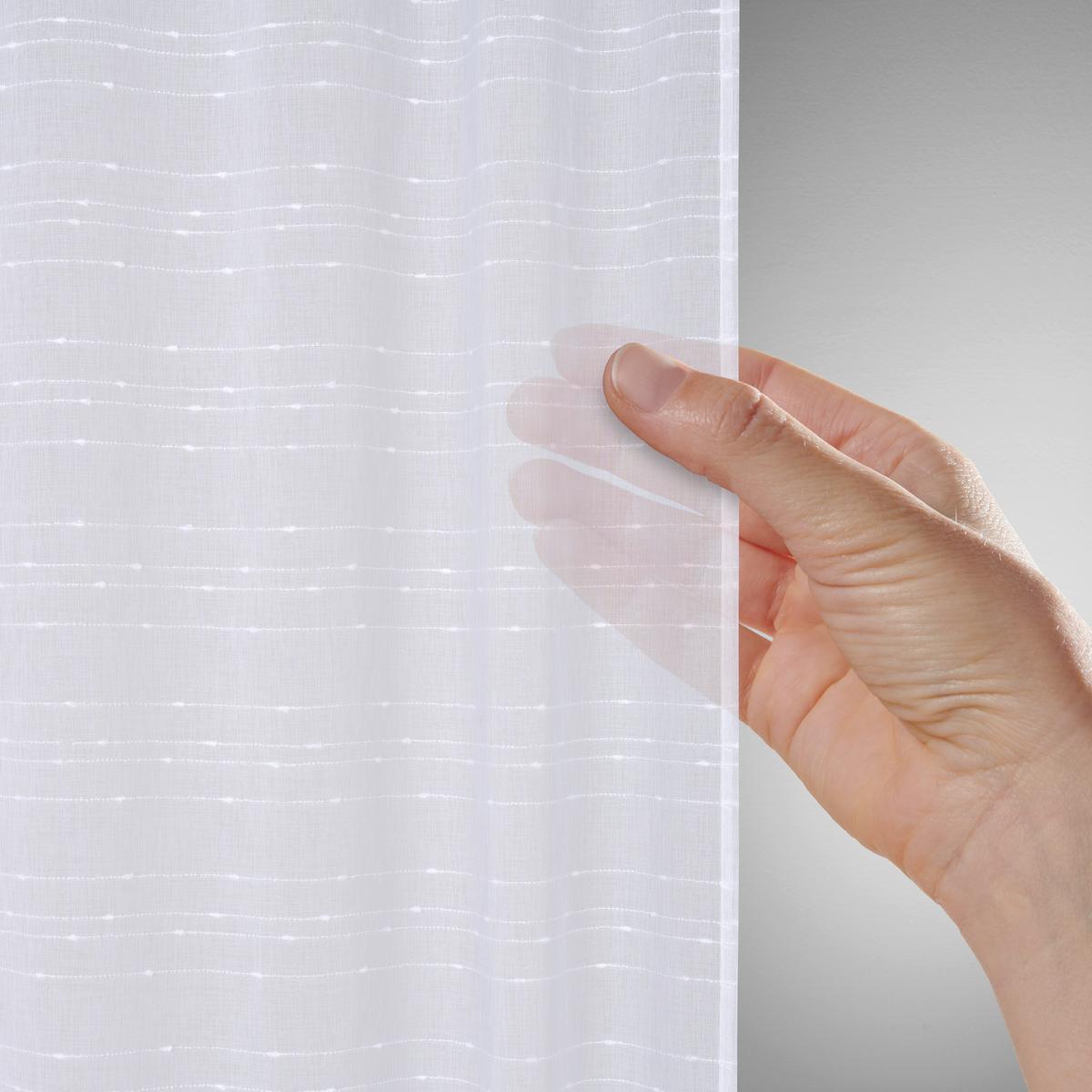 Füles Függöny Ida - fehér, Konventionell, textil (135/245cm) - Based