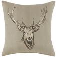 Zierkissen Witti ca. 45x45cm - Hellbraun, MODERN, Textil (45/45cm) - MÖMAX modern living