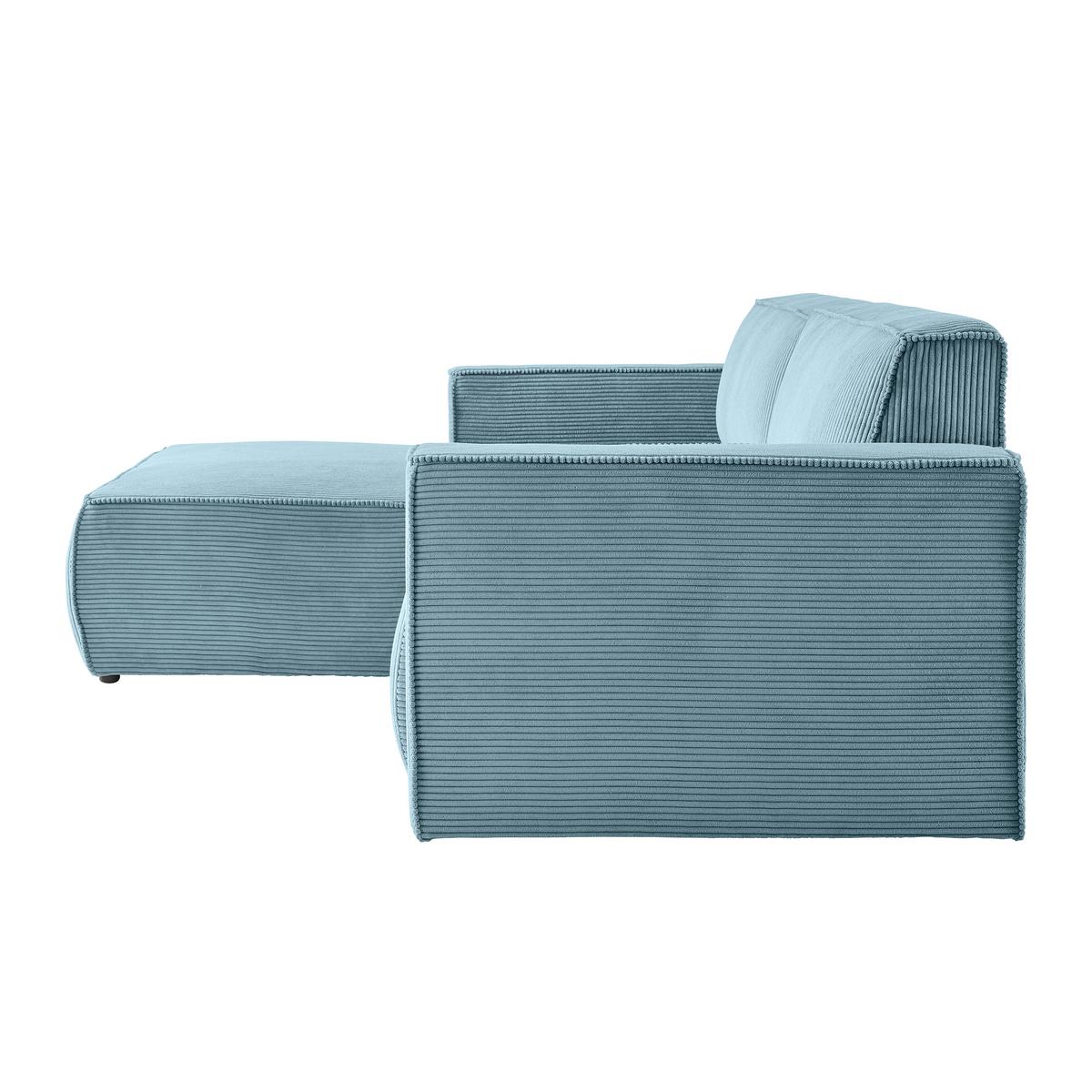 Wohnlandschaft Loft in Türkis - Türkis/Schwarz, MODERN, Kunststoff/Textil (172/75/265cm) - Mömax