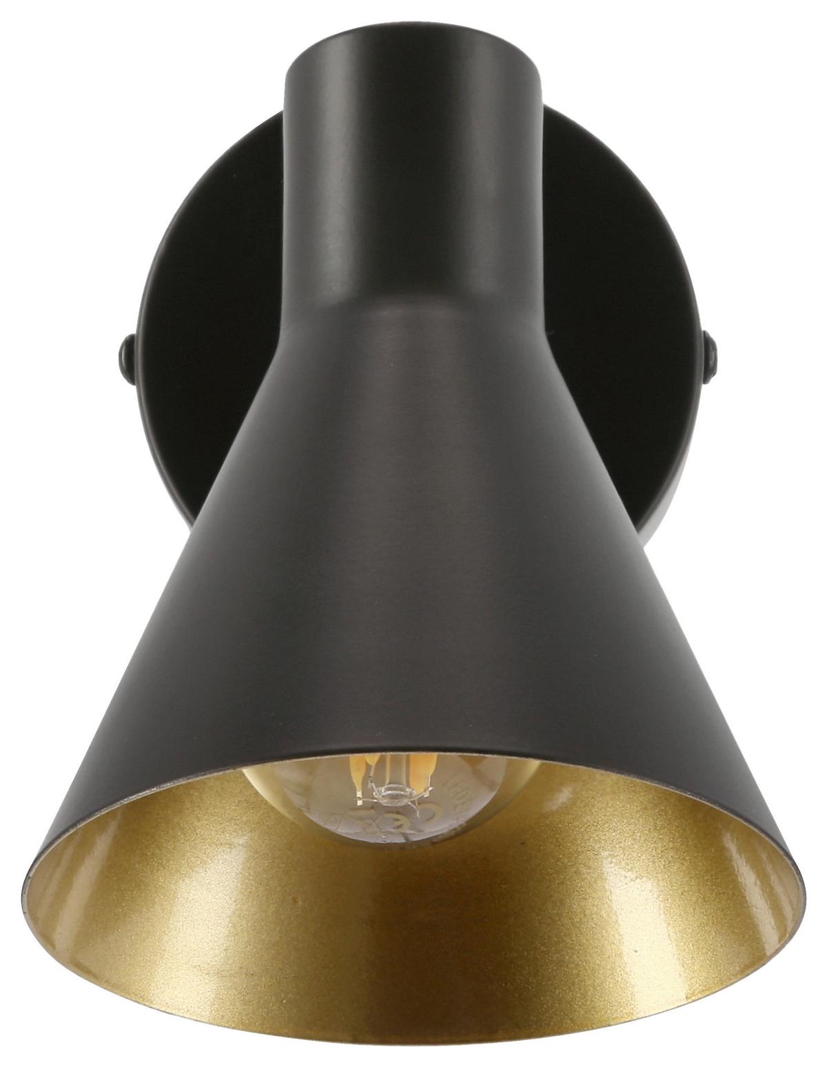 Svjetiljka Zidna 21-70968 - crna, Basics, metal (14/13/10cm)