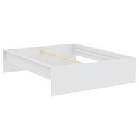 Bettrahmen Unit 160 in Weiss - Weiss, Konventionell, Holzwerkstoff (160/200cm) - Based