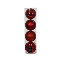 Kuglica Za Bor 4/1 Bell, Ø:14cm - crvena, Basics, plastika (14/14/14cm)