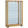 Vitrine Lumo ca. 59x91x18 cm Buche - Buchefarben/Schwarz, MODERN, Glas/Holzwerkstoff (59/91,3/18cm) - MID.YOU