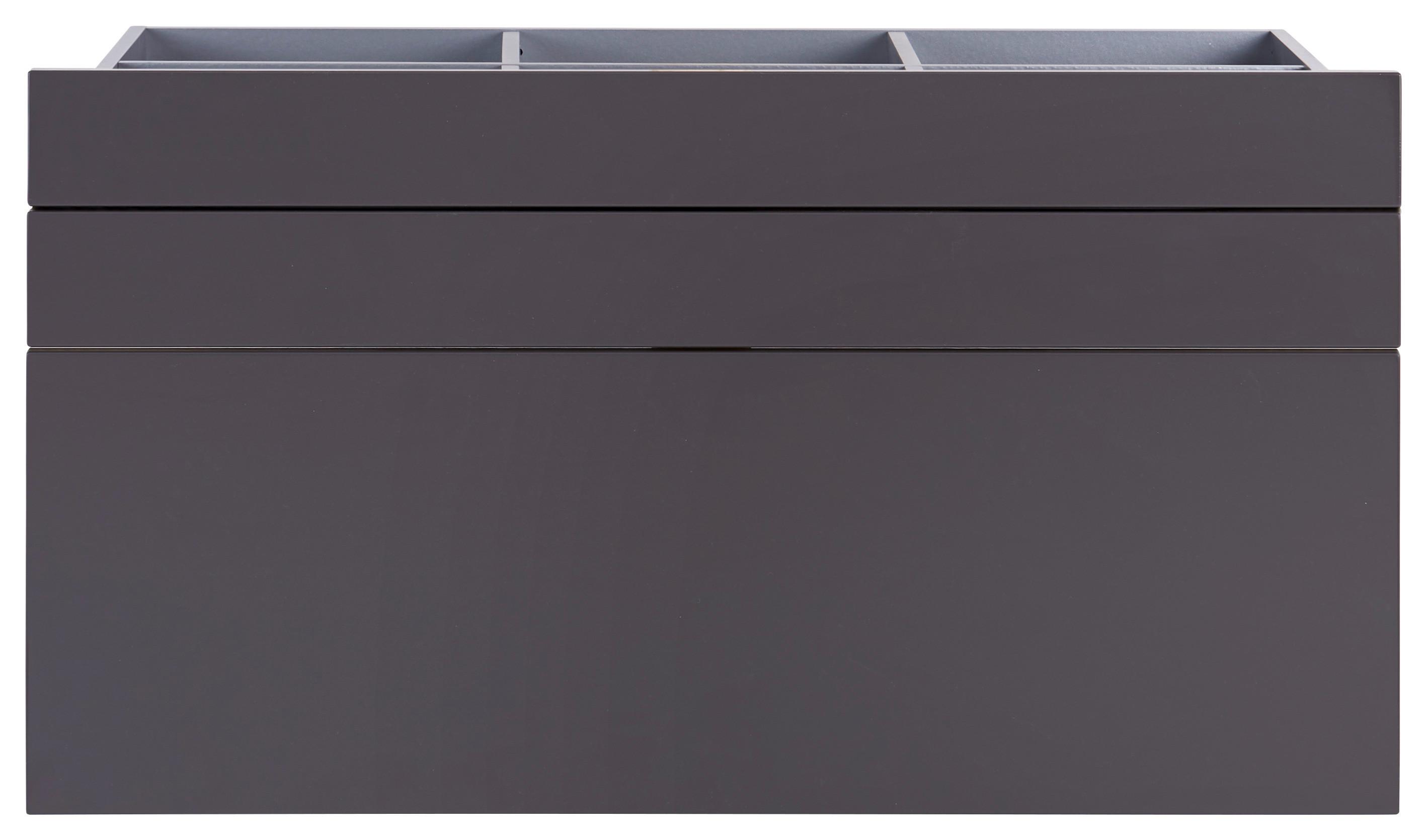 Fiók Szett Unit - antracit, Modern, faalapú anyag (91/50,3/47cm) - Based