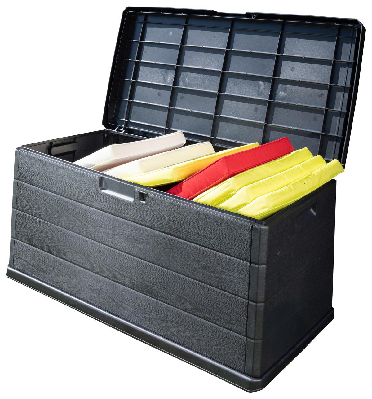 Párnatartó Láda Alpha - antracit, Modern, műanyag (118/59/57cm) - Mömax