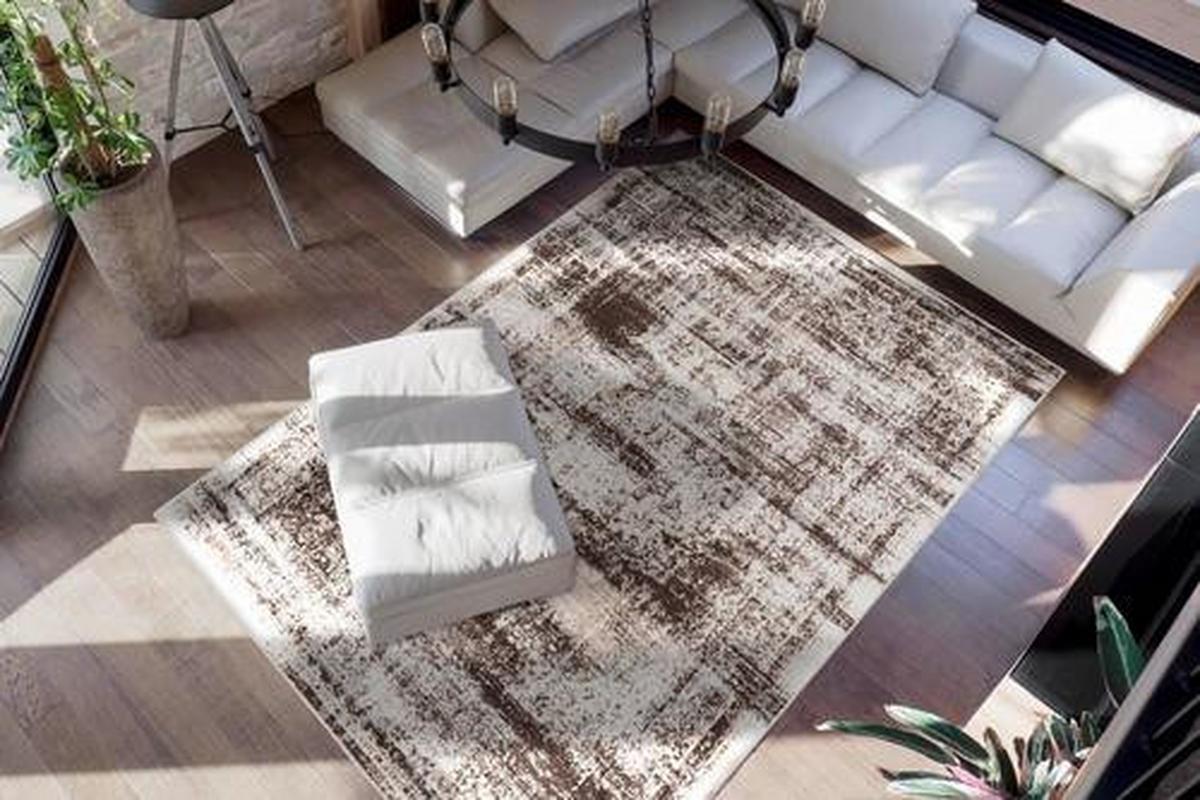 Vintage-teppich Gvqxm-160-230 - Taupe/Braun, Design, Textil (160/230cm) - Kayoom