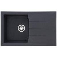 Spüle Alineo ca. 81x21x50 cm Dunkelgrau - Dunkelgrau, Trend, Stein (81/21/50cm) - Respekta