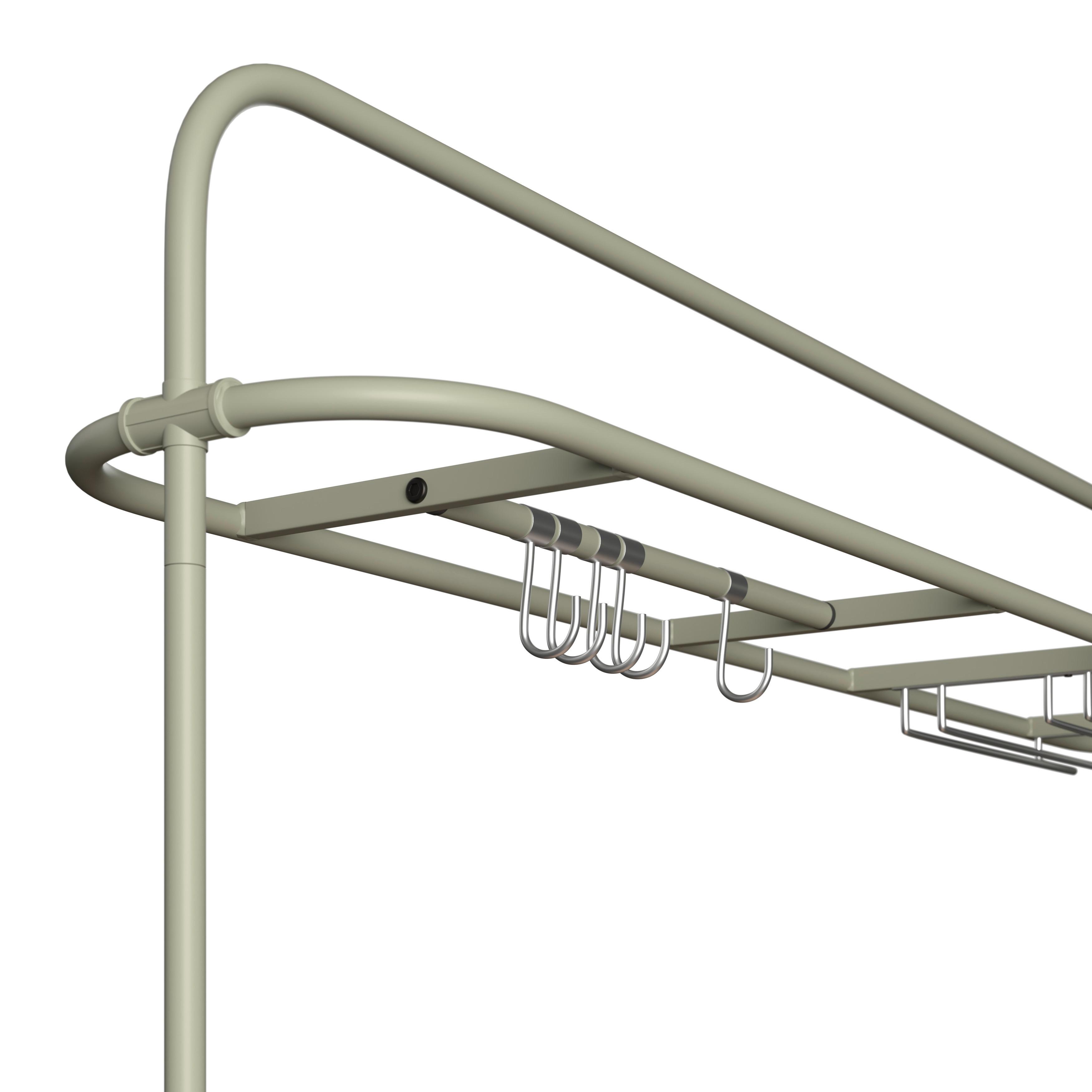 UTEMÖBLER SET NELLI 2 - beige/grön, Modern, metall/textil (80/157/209cm)
