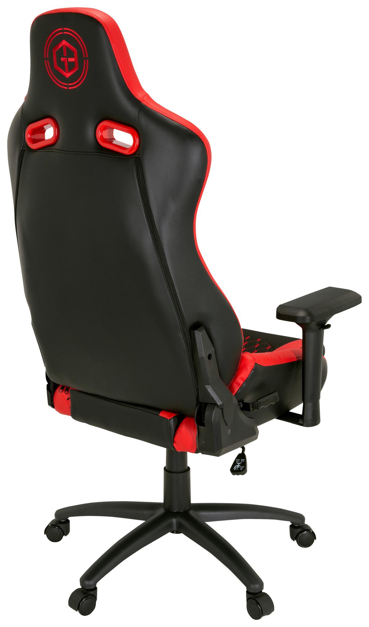 Gaming Stol Gamebreaker Sx 04, Črna, Rdeča - rdeča/črna, Moderno, kovina/umetna masa (74/137/66cm) - MID.YOU