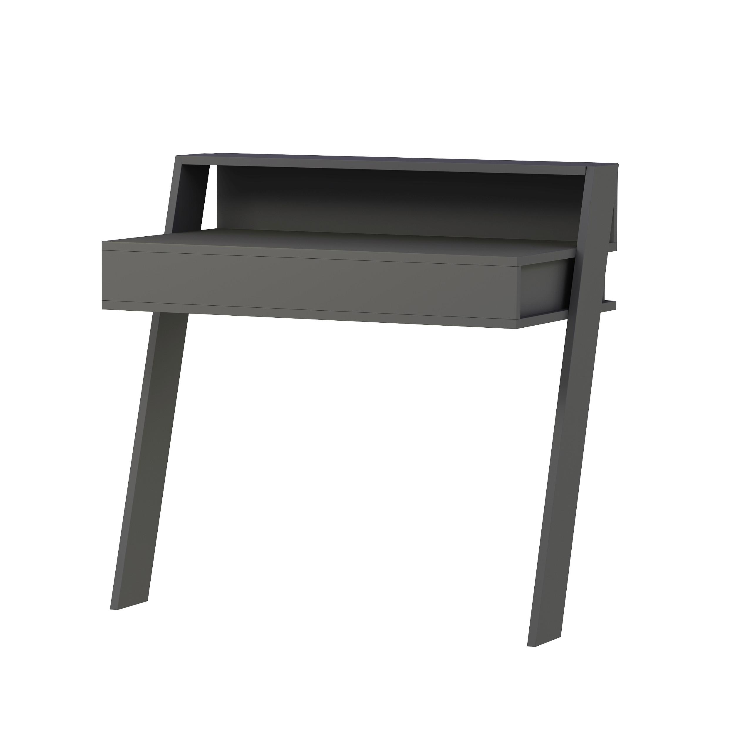 SCHREIBTISCH COWORK WORKING TABLE - Anthrazit, Design, Holzwerkstoff (94/50/91cm) - Livetastic