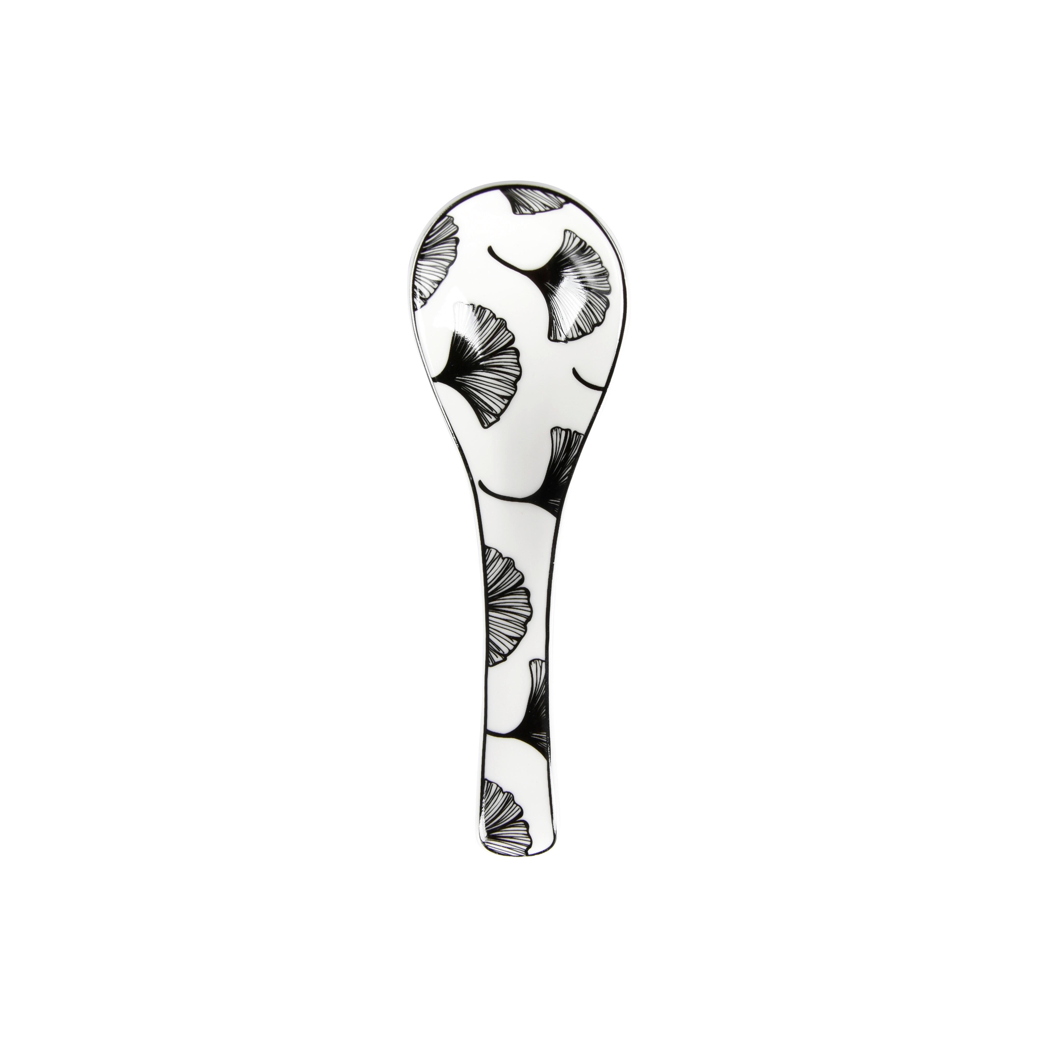 Löffel Shiva in Schwarz/Weiß. - Schwarz/Weiß, LIFESTYLE, Keramik (13,8/4,3/2,8cm) - Mömax