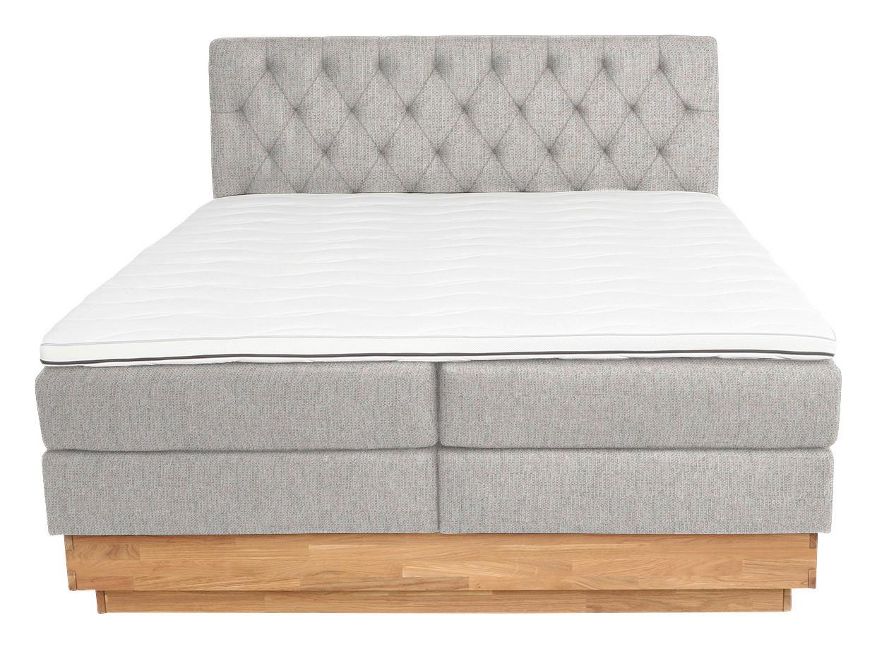 Boxspringbett Marie in Beige ca. 180x200cm - Beige, Holz/Kunststoff (180/200cm) - Zandiara