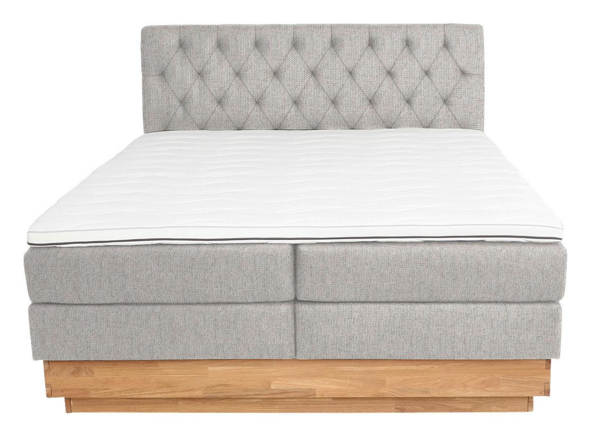 Boxspringbett Marie in Beige ca. 180x200cm - Beige, Holz/Kunststoff (180/200cm) - Zandiara