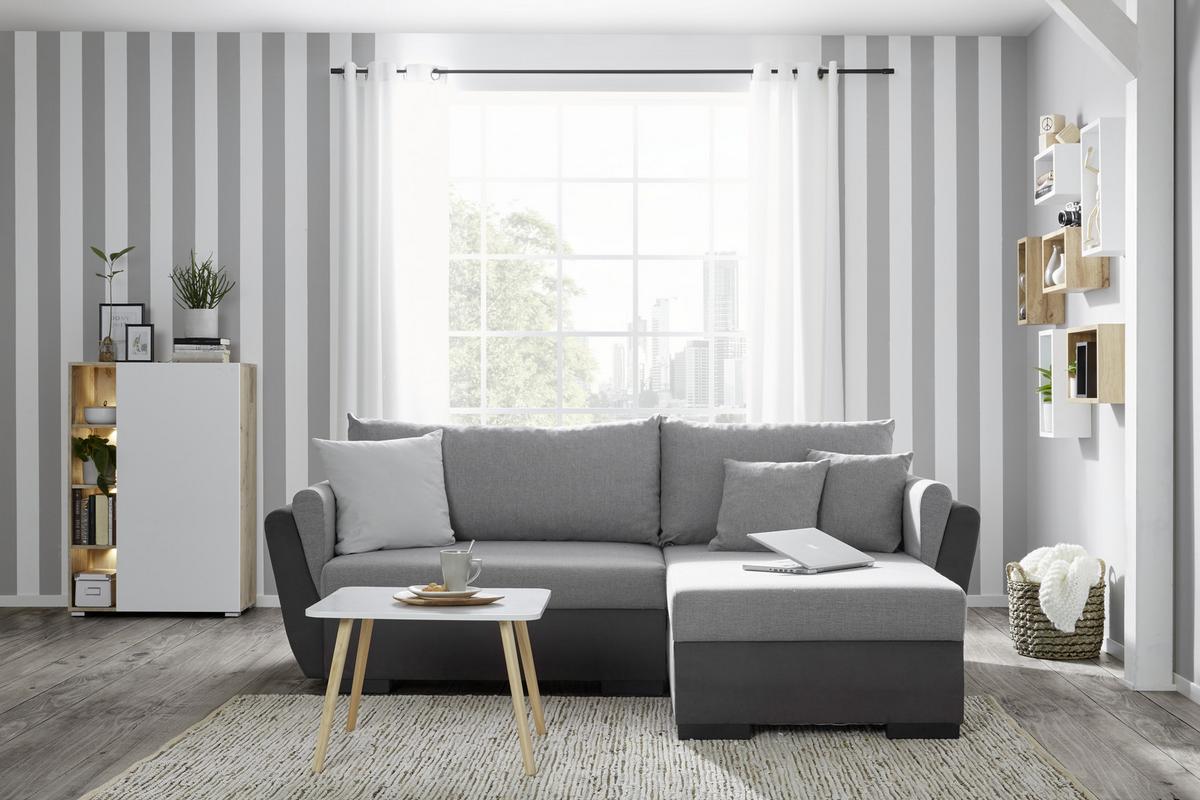 Set Stenskih Polic Trittico -Sb- - barve hrasta, Moderno, leseni material (45-40-35/27-22-17/16cm) - Mömax