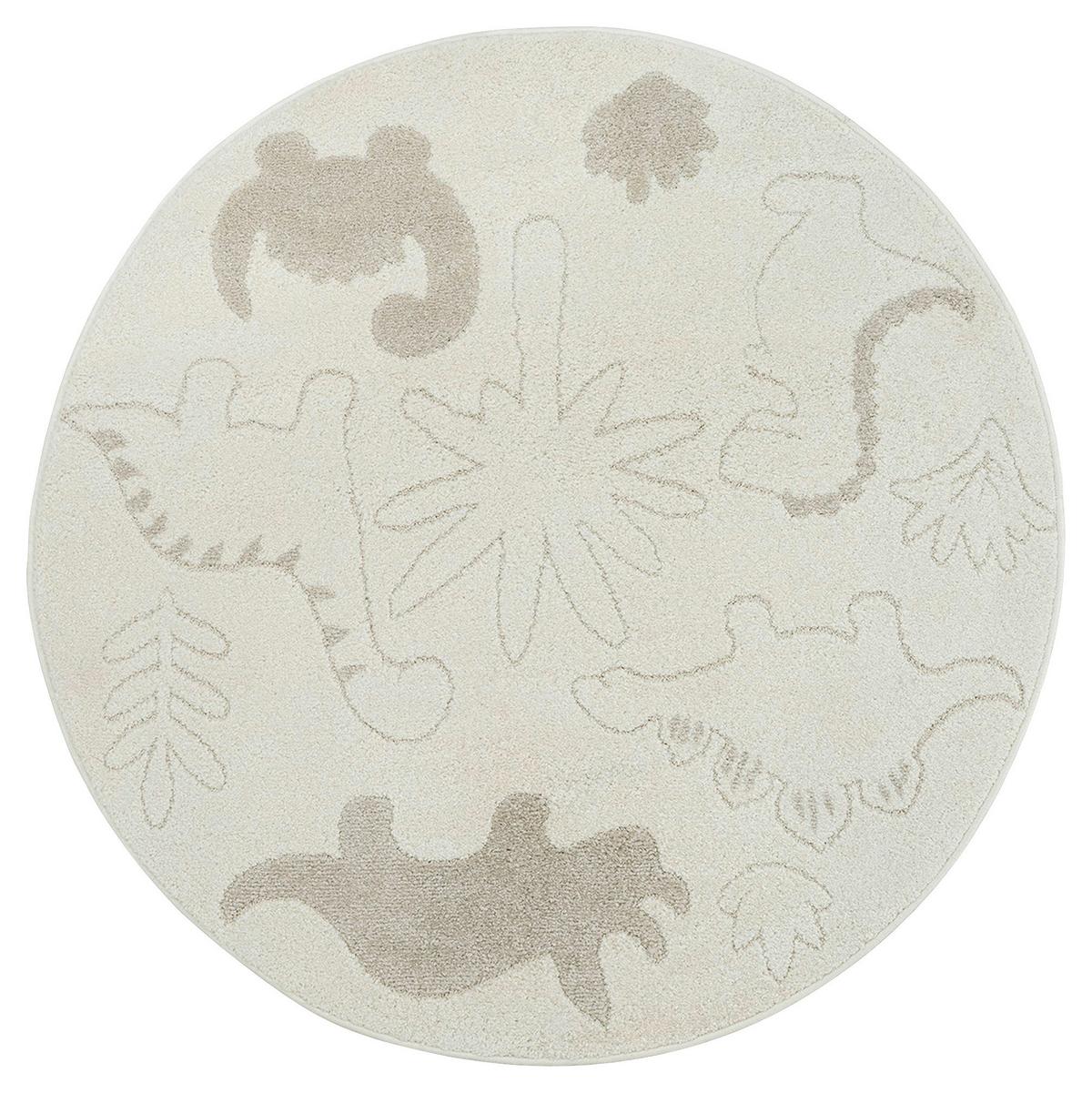 Kinderteppich Eclipse Creme Ø ca. 120cm - Creme, Trend, Textil (120cm)