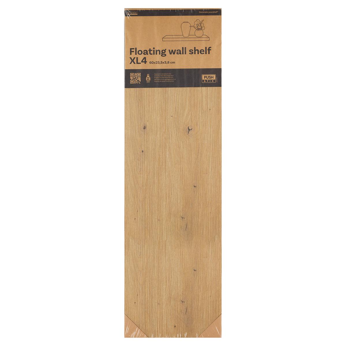 Zidna Polica Anja Sb - hrast Artisan, Moderno, drvni materijal (80/3.8/23.5cm) - Modern Living