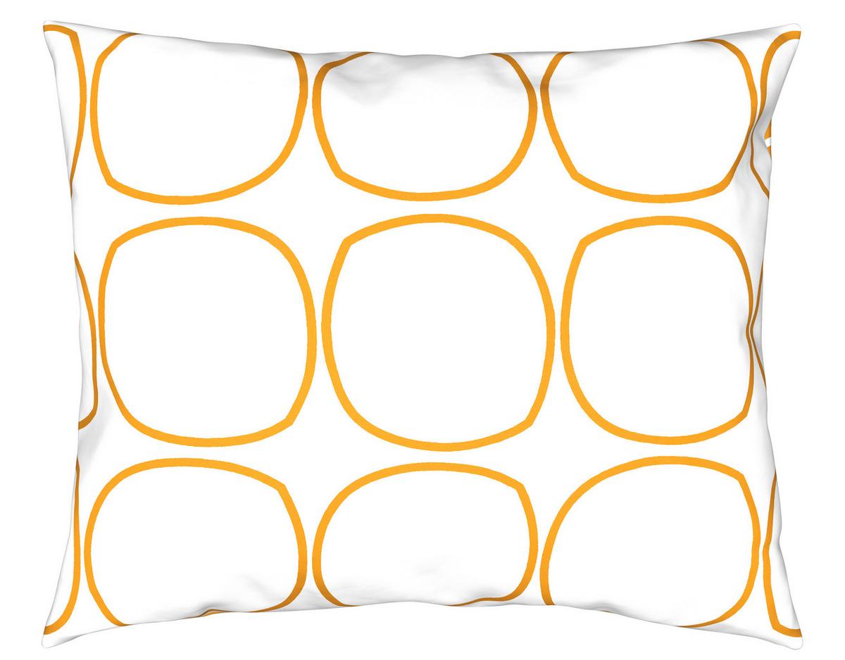 Bettwäsche Reggie Wende in Gelb/Weiss ca. 160x210cm - Weiss/Gelb, Konventionell, Textil (160/210cm) - Modern Living