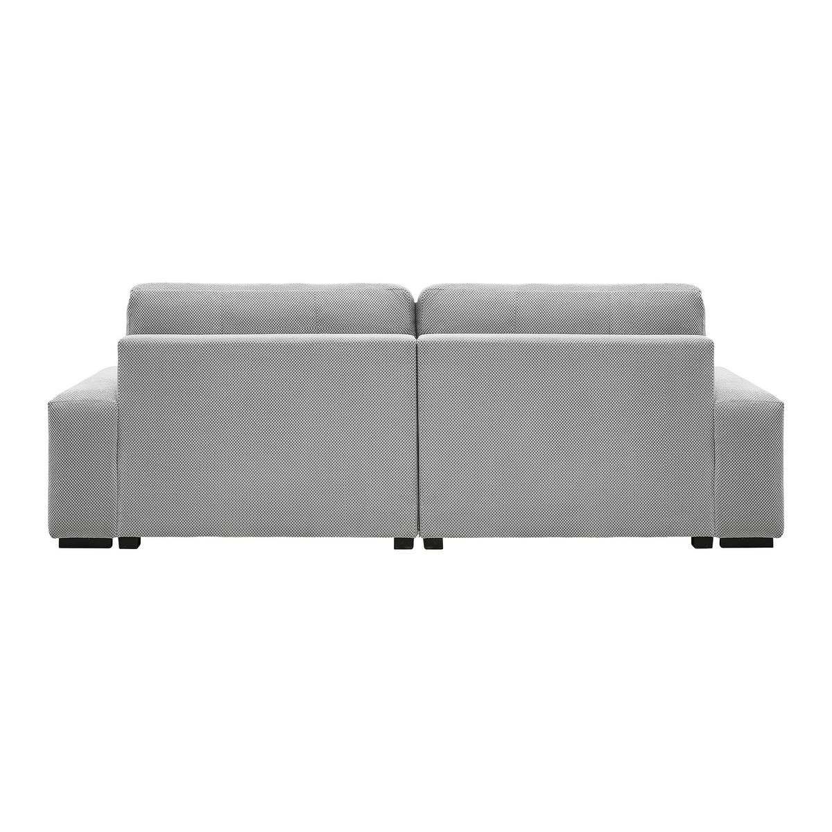 Wohnlandschaft Eliano Grau - Schwarz/Grau, Modern, Holz (252/93/184cm) - Mömax