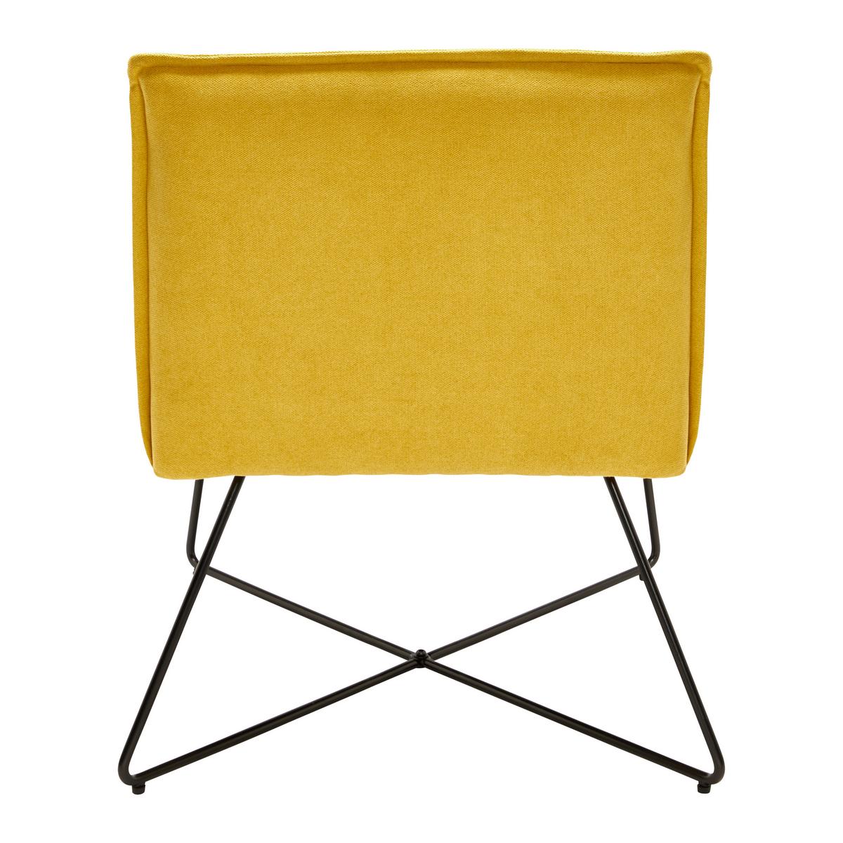 Sessel Filip Gelb Webstoff - Gelb, MODERN, Holz/Textil (63cm) - Bessagi Home