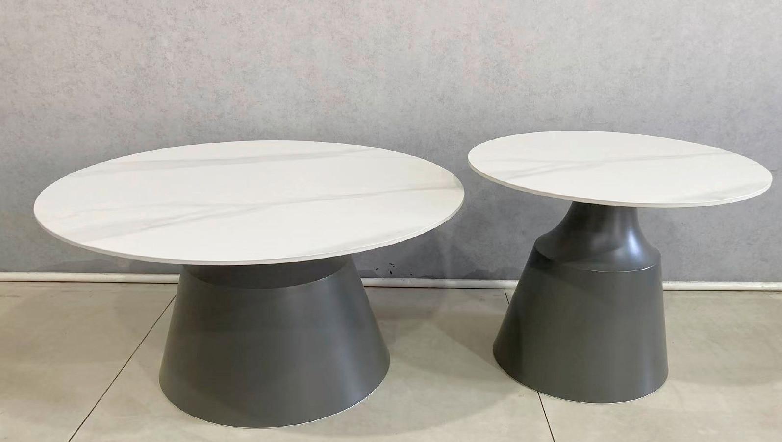 Set Stolića Noah - bijela/crna, Moderno, metal/keramika (70/50/43/48cm) - Modern Living
