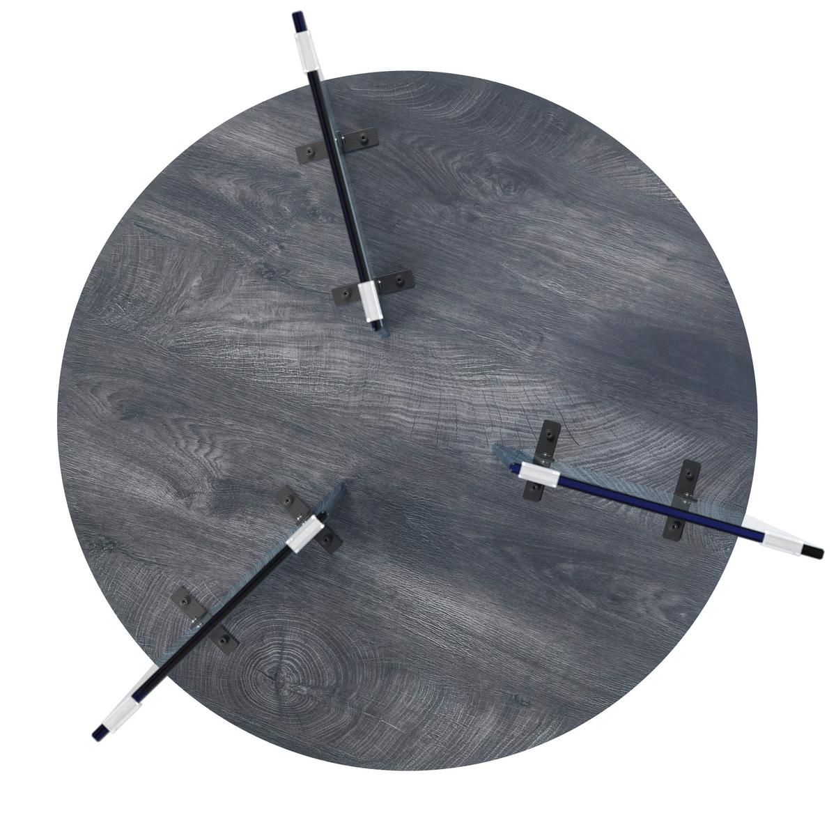 Couchtisch Moreno 2er Set Grau - Dunkelgrau/Grau, MODERN, Glas/Holzwerkstoff (80/42,5cm) - Bessagi Home