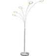 Stehleuchte Boris, max. 5x5,6 Watt - Silberfarben/Weiß, KONVENTIONELL, Glas/Kunststoff (28/179cm) - Mömax modern living Stehleuchte Boris, max. 5x5,6 Watt - Silberfarben/Weiß, KONVENTIONELL, Glas/Kunststoff (28/179cm) - Mömax modern living