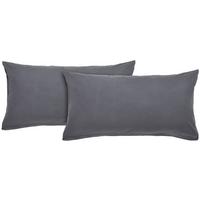 Set de huse de pernă Basic - antracit, Konventionell, textil (50/70cm) - Modern Living