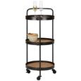 Cărucior De Servit Bruno - negru, Lifestyle, plastic/compozit lemnos (40/95/40cm) - Premium Living Cărucior De Servit Bruno - negru, Lifestyle, plastic/compozit lemnos (40/95/40cm) - Premium Living