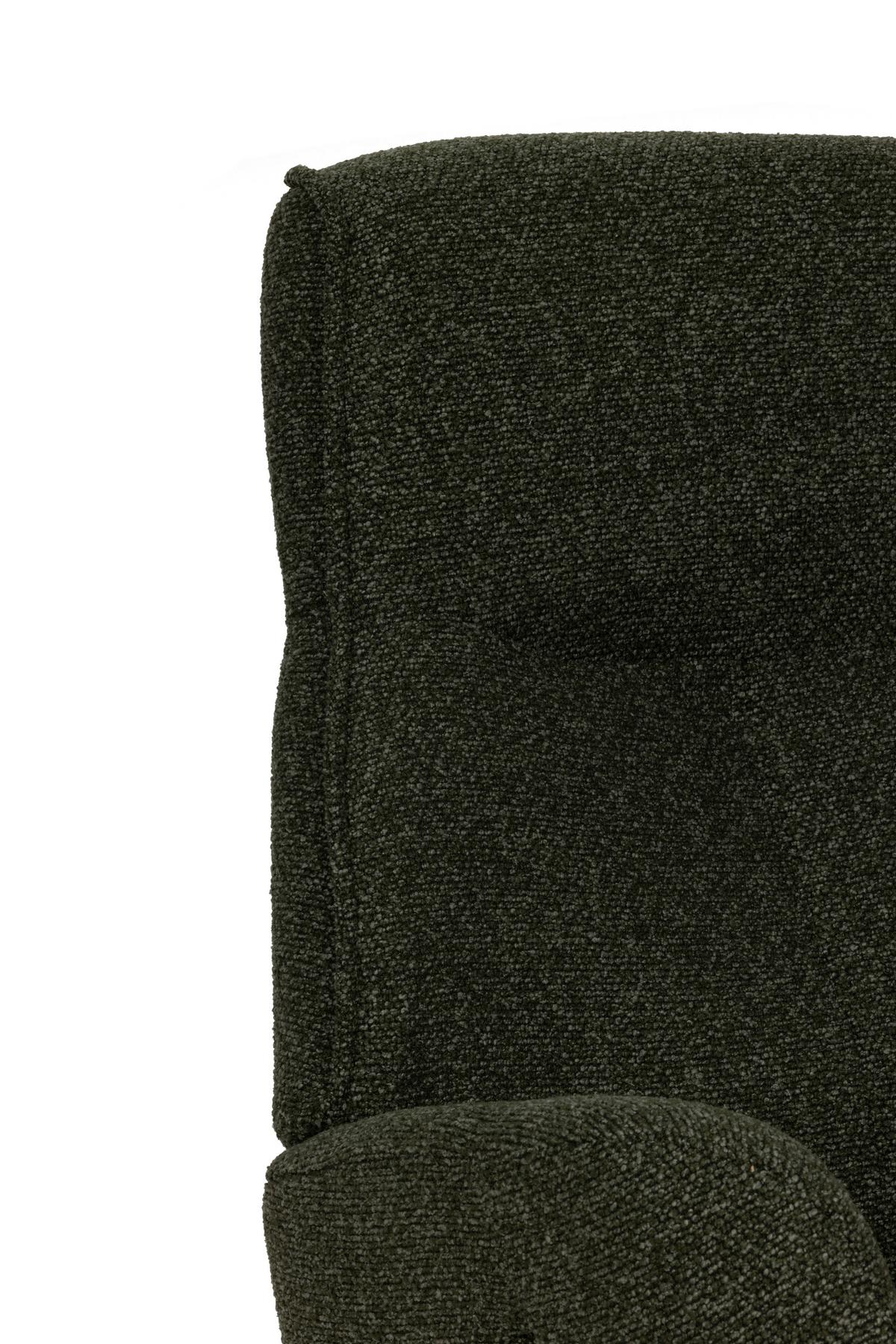 Počivalnik Snooze, Temno Zelena - črna/temno zelena, Design, kovina/tekstil (77/112/86cm) - Livetastic