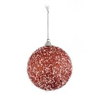 Glob de Crăciun Flist Ball - alb/roșu, Modern, plastic (8cm)