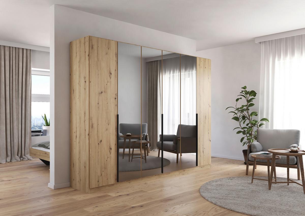 Ormar S Klasičnim Vratima Skyla - hrast Artisan, Moderno, drvni materijal/metal (271/210/54cm) - Modern Living