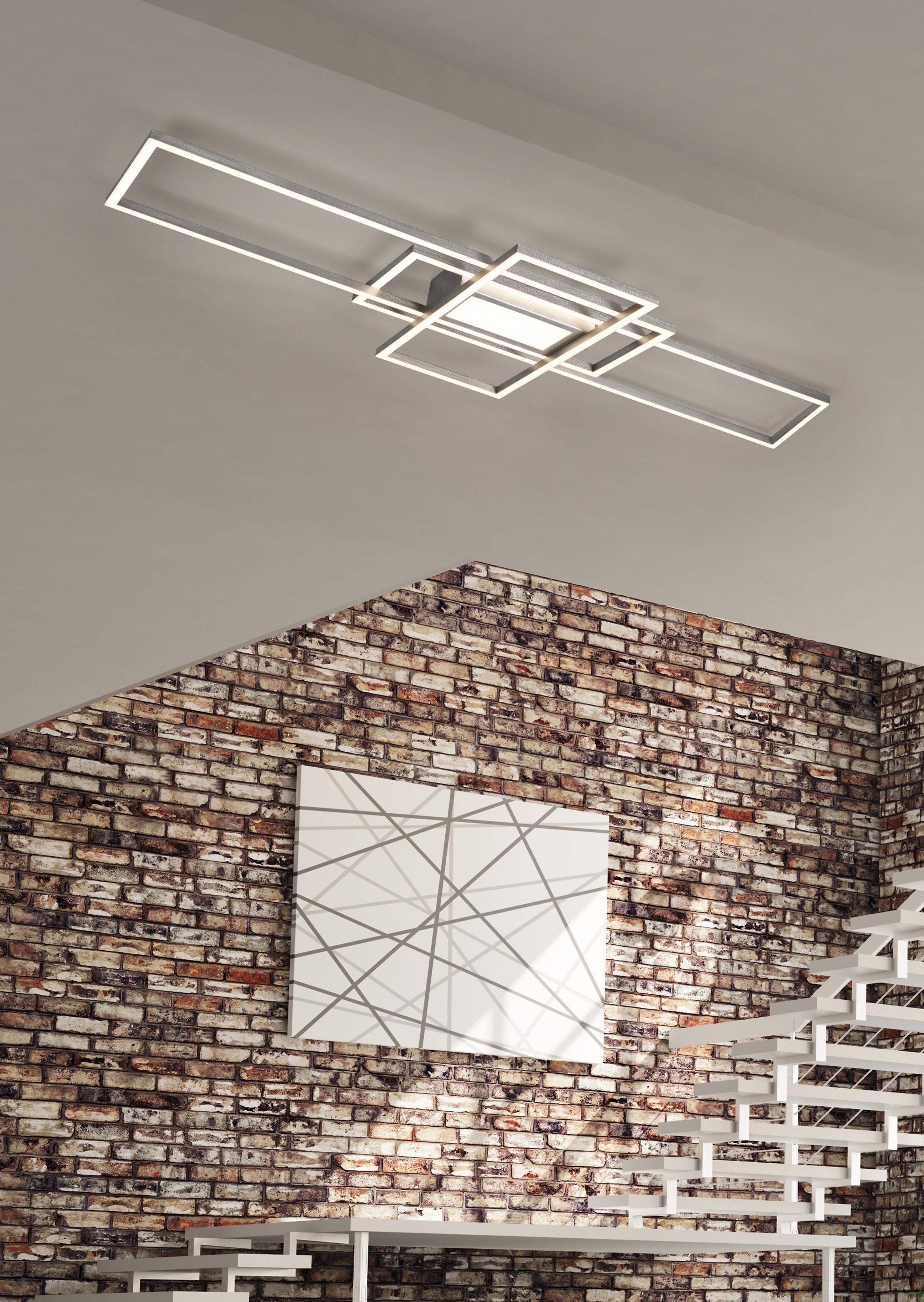 LAMPA SUFITOWA LED X62061107 IRVINE *SBN* - kolor niklowy, Design, metal (105/42/6,5cm) - Novel