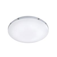Badezimmer-Deckenleuchte Apart in Weiß/Chrom max. 24 Watt - Chromfarben/Weiß, Design, Kunststoff/Metall (41,0/10cm) - Trio Leuchten