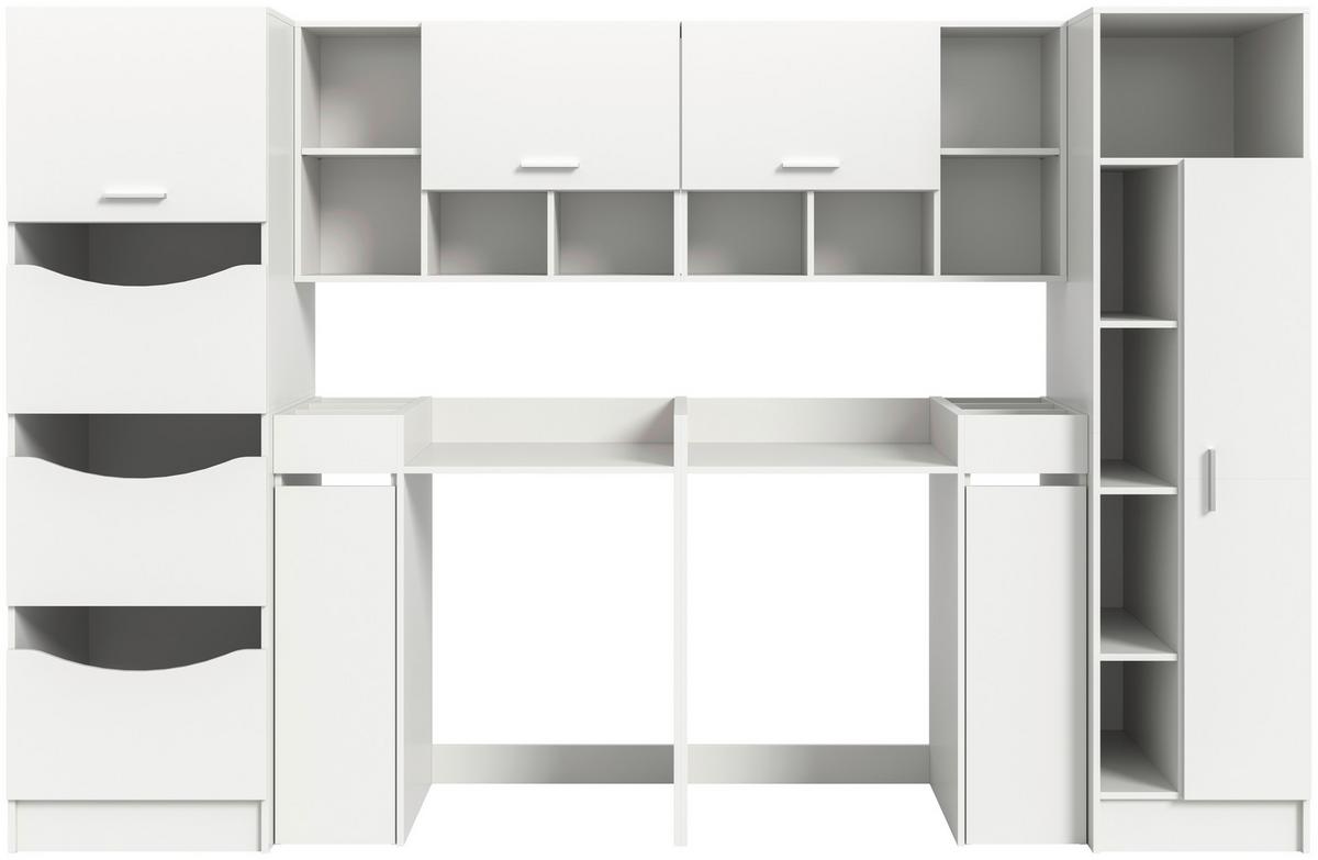 Hauswirtschaftsraum Free Weiß - Weiß, Basics, Holzwerkstoff (306/195/68cm) - MID.YOU