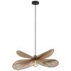 Hängeleuchte Bli Braun/Schwarz max. 25 Watt - Schwarz/Braun, MODERN, Papier/Metall (60/120cm) - Mömax
