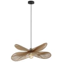 Hängeleuchte Bli Braun/Schwarz max. 25 Watt - Schwarz/Braun, MODERN, Papier/Metall (60/120cm) - Mömax