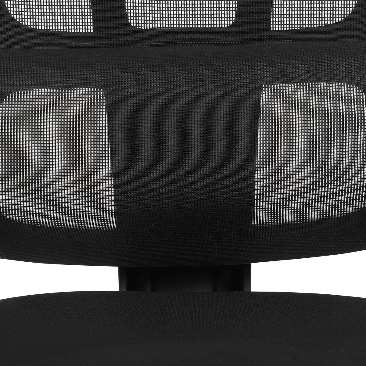 Drehstuhl Noemi Schwarz - Schwarz, Design, Holz/Kunststoff (65/122-130/62cm) - Mömax