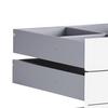 LÅDSET UNIT -BASED- - vit högglans, Modern, trämaterial (45,3/83/47cm) - Based