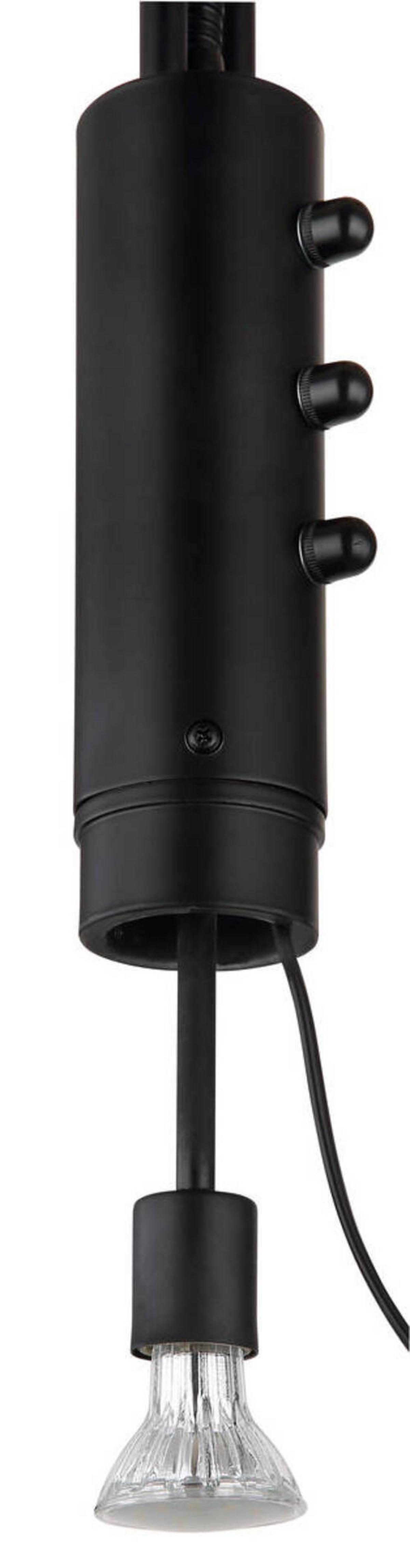 LED-STEHLEUCHTE 58908 - Schwarz, Design, Glas/Metall (40/180cm) - Globo