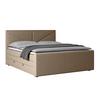 Boxspringbett Lima ca. 180x200 cm Beige - Beige/Schwarz, MODERN, Holz/Kunststoff (180/200cm) - MID.YOU