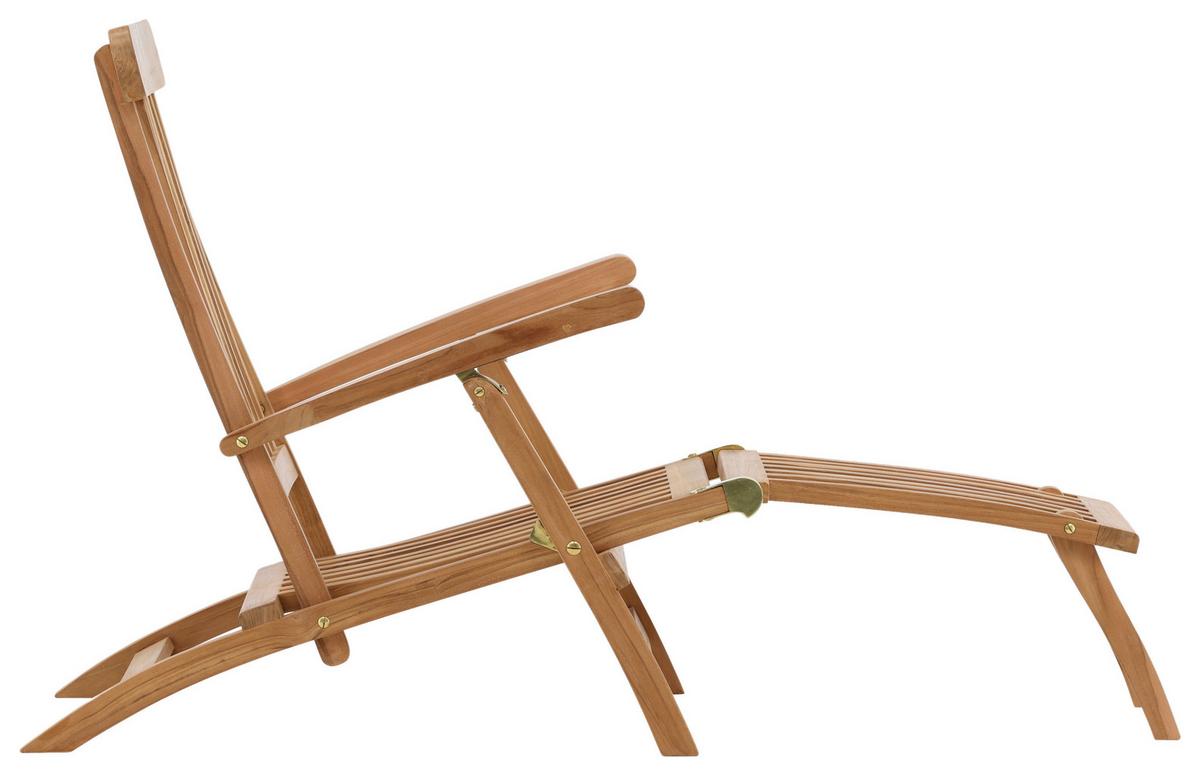 Sonnenliege Kenya ca. 60x95x150 cm Teakholz - KONVENTIONELL (60/95/150cm) - Gardenson