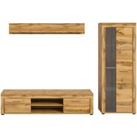 ANSAMBLU MOBILIER CAMERA DE Z JAM - stejar Wotan, Design, sticlă/material pe bază de lemn (235/159/35cm) - Modern Living