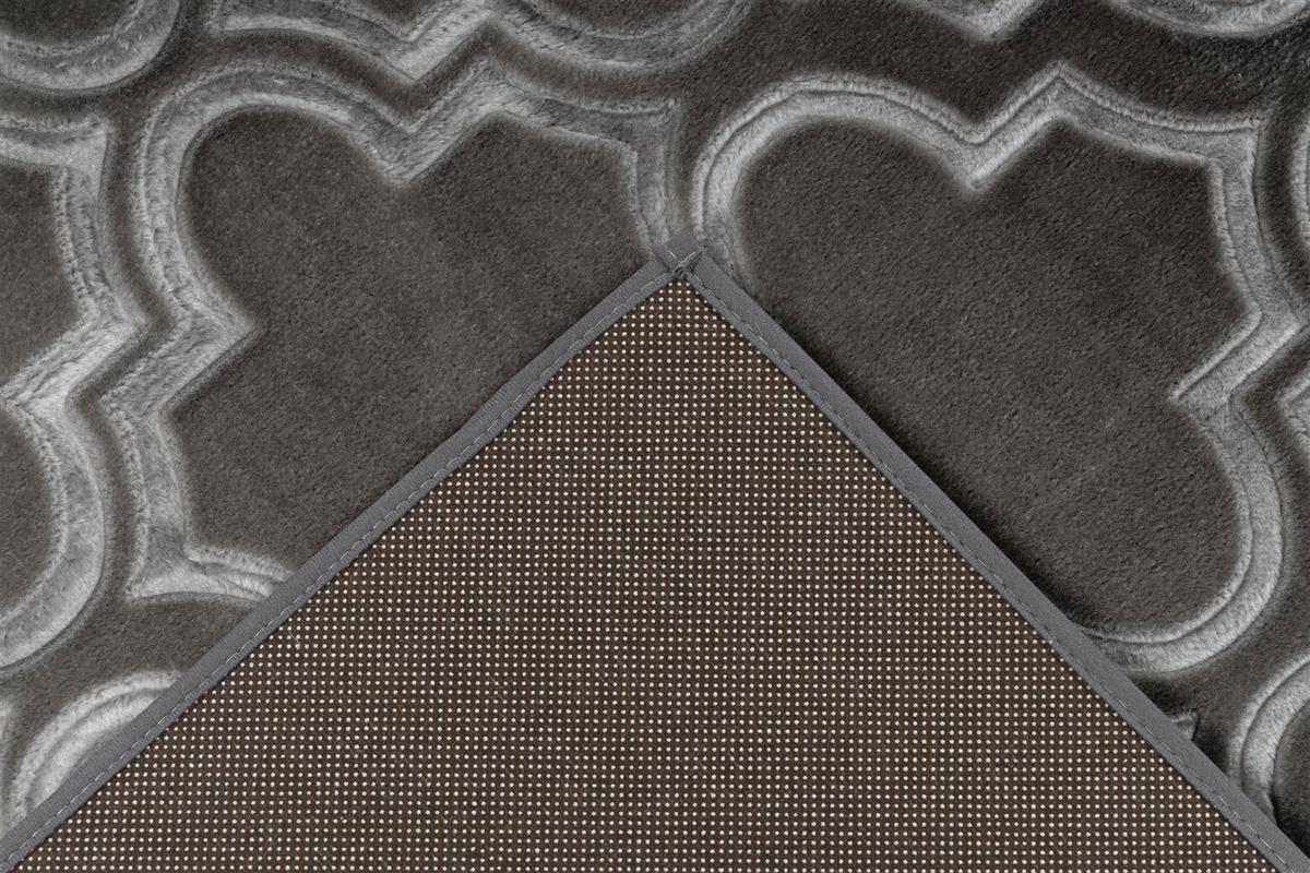Flachwebeteppich Monroe 100 Anthrazit - Anthrazit, Konventionell, Textil (120/170cm) - Kayoom