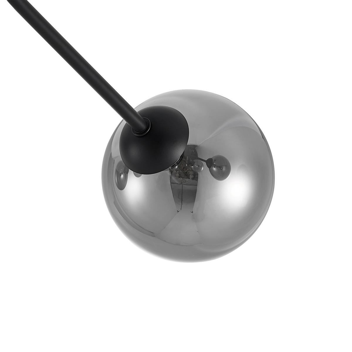 LAMPA SUFITOWA WIDNES - ciemnoszary, Design, metal/szkło (65/40cm) - Novel