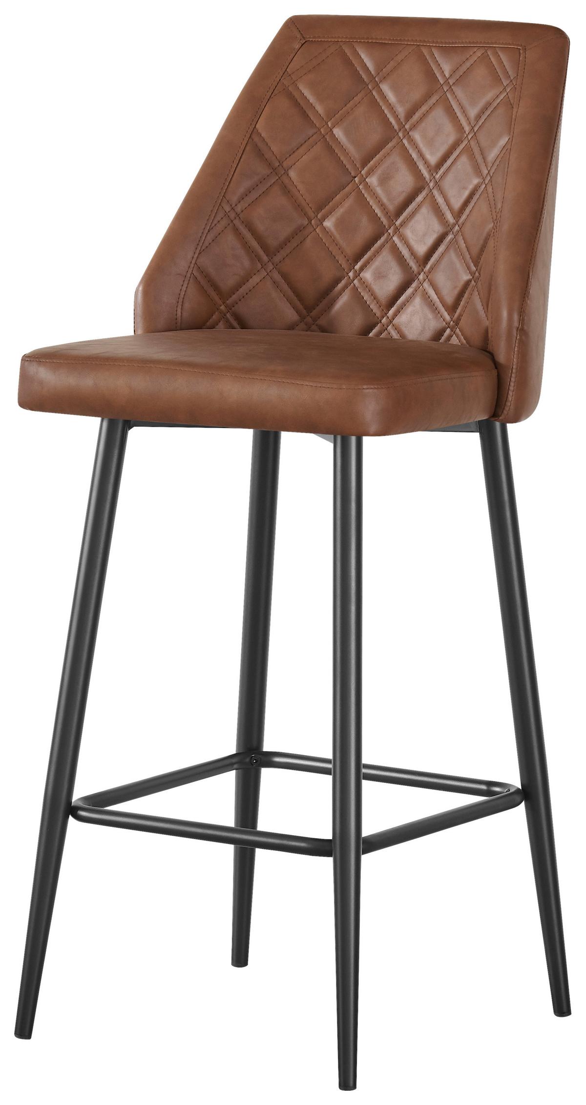 Barska Stolica Roy - konjak/crna, Moderno, drvo/metal (48/106/58cm) - Mömax