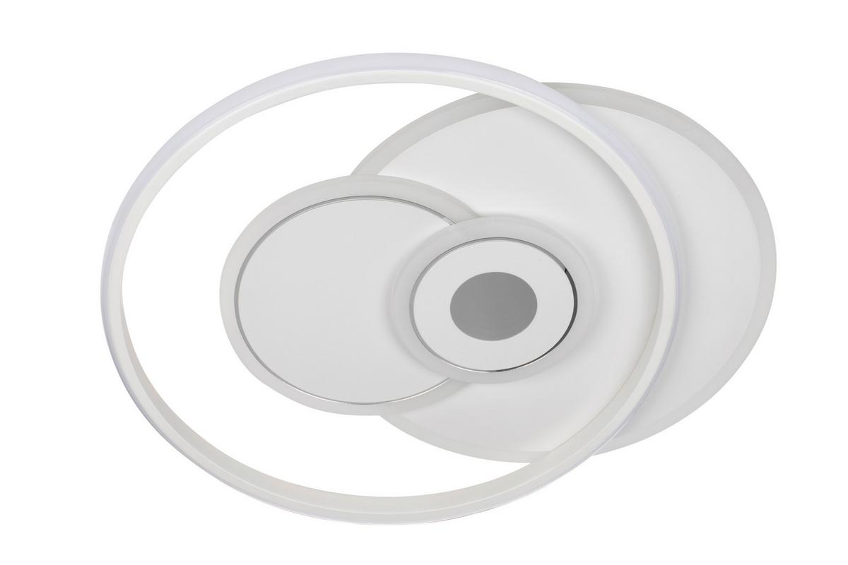 LAMPA SUFITOWA LED LUCCA - biały, Trend, tworzywo sztuczne/metal (50,3/42,5/6cm) - Novel