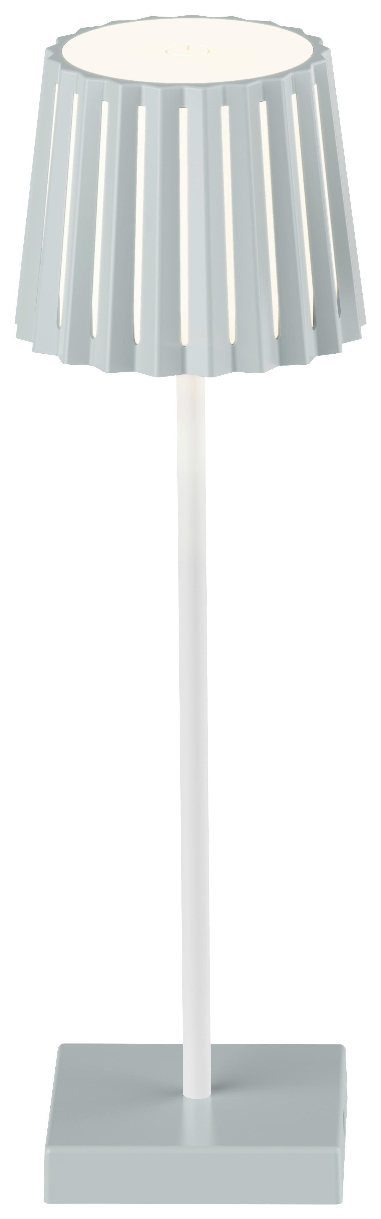 Namizna Svetilka Za Polnjenje Plisi, Zelena, Ca.10/28cm - bela/žajbljevo zelena, Moderno, kovina/umetna masa (10/28cm) - Mömax
