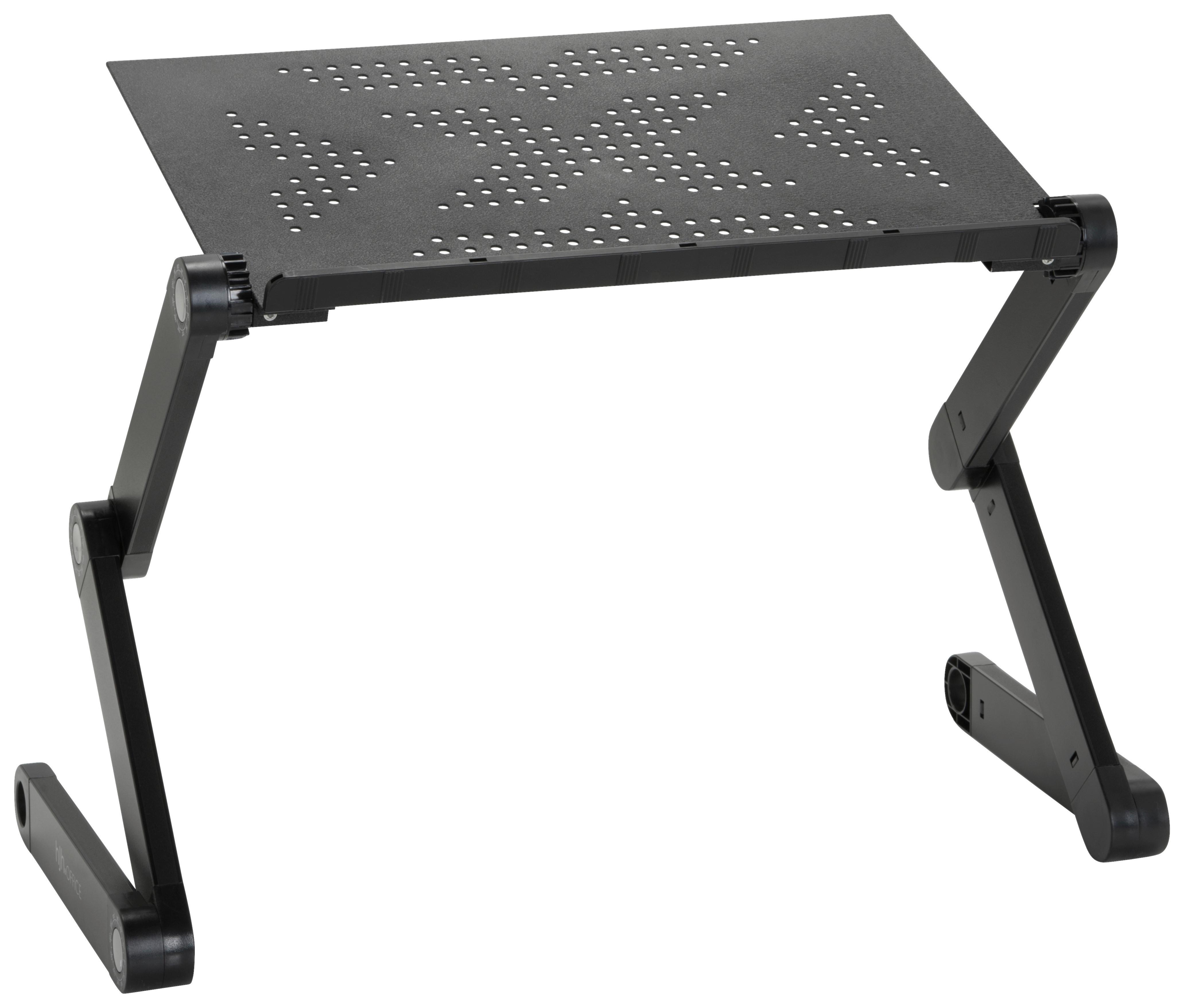 Schreibtischaufsatz Vm-Sa II Schwarz - Schwarz, Basics, Metall (52,5/4-39,5/25,5cm) - MID.YOU