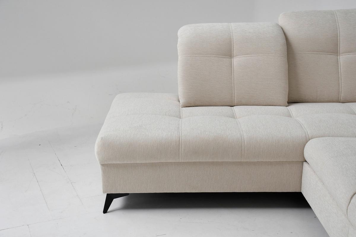 Sarokkanapé Sierra - bézs, Modern, textil (230/364cm) - Mömax