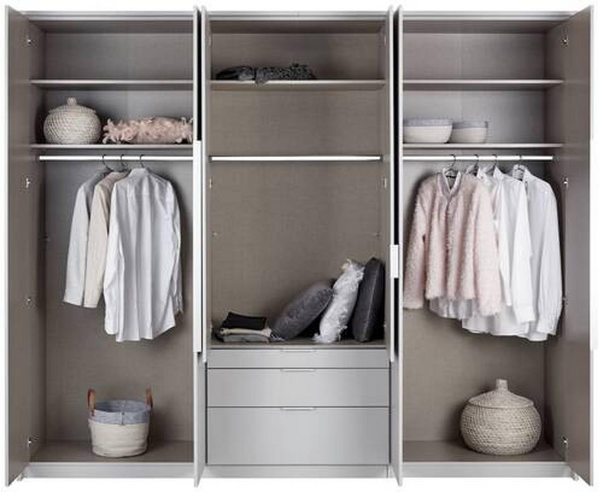 DULAP USI ROTATIVE ALABAMA - argintiu/gri, Modern, material pe bază de lemn (271/229/54cm) - Modern Living
